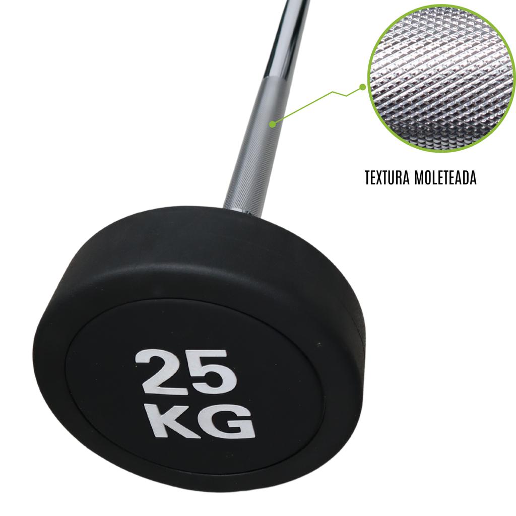 Infinité Barbell Straight/ Barra Recta peso integrado 10 kg Línea económica IF-LEBRE25