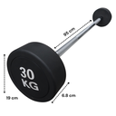 Infinité Barbell Straight/ Barra Recta peso integrado 30 kg Línea económica IF-LEBRE30