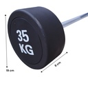 IF-LEBRE35 (Barra Recta Línea económica peso integrado 35 Kg //Barbell Straight 35 kg)