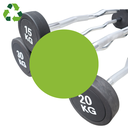 Infinité Barbell EZ Curl/Barra Curva/Barra Z peso integrado 45 Kg Línea económica ECO-IF-LEBC45