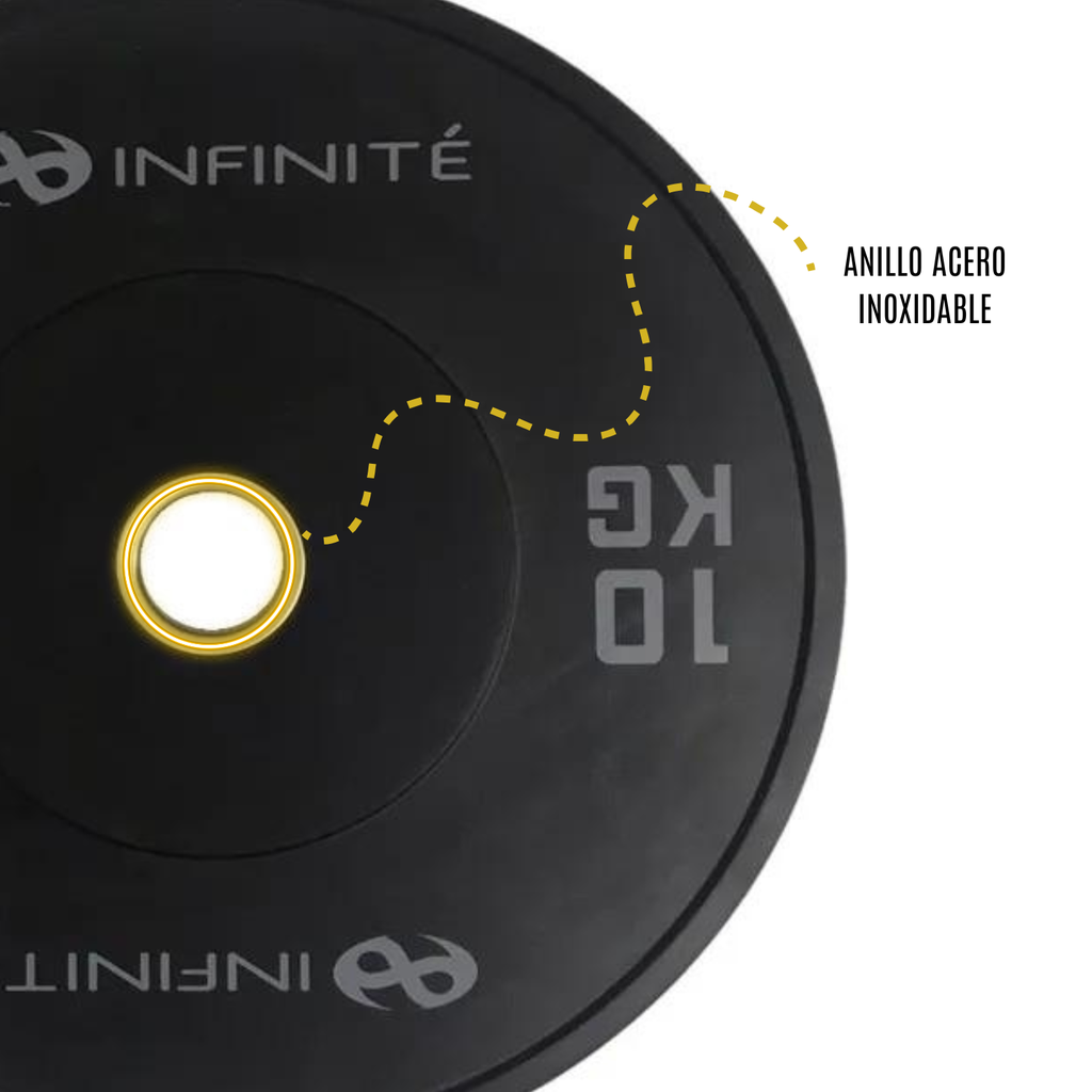 Infinité Bumper Profesional 10 KG / Profesional Bumper Plate 10 KG IF-BPN10