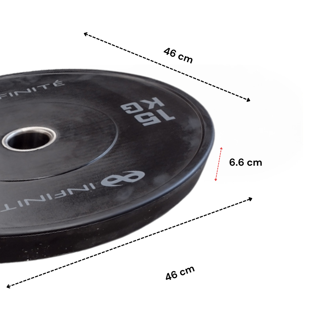 Infinité Bumper Profesional 15 KG / Profesional Bumper Plate 15kg IF-BPN15