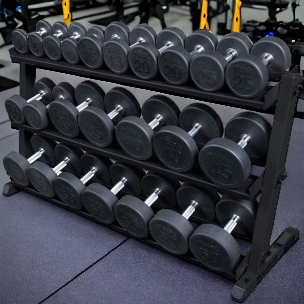 Body Solid Soporte para Mancuernas de 2 Niveles/ 2 Tier Dumbell Rack BS-GDR60B