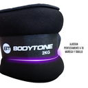 Bodytone Muñequera- Tobillera - Polaina/ Weighted Wrist/Ankle Band - 2 kg (pair) - BT-L2