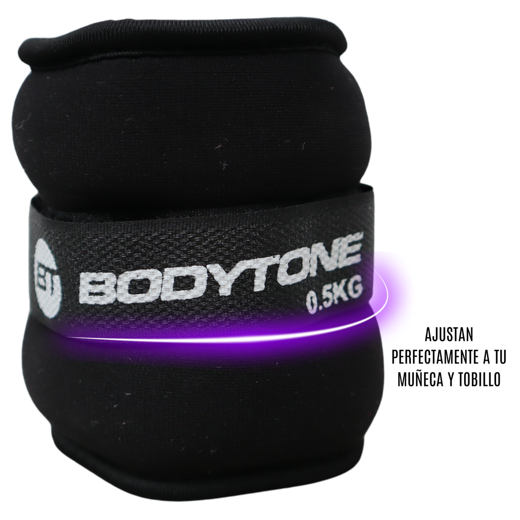 Bodytone Muñequera- Tobillera- Polaina/ Weighted Wrist/Ankle Band - 0.5 kg (pair) BT-L0.5