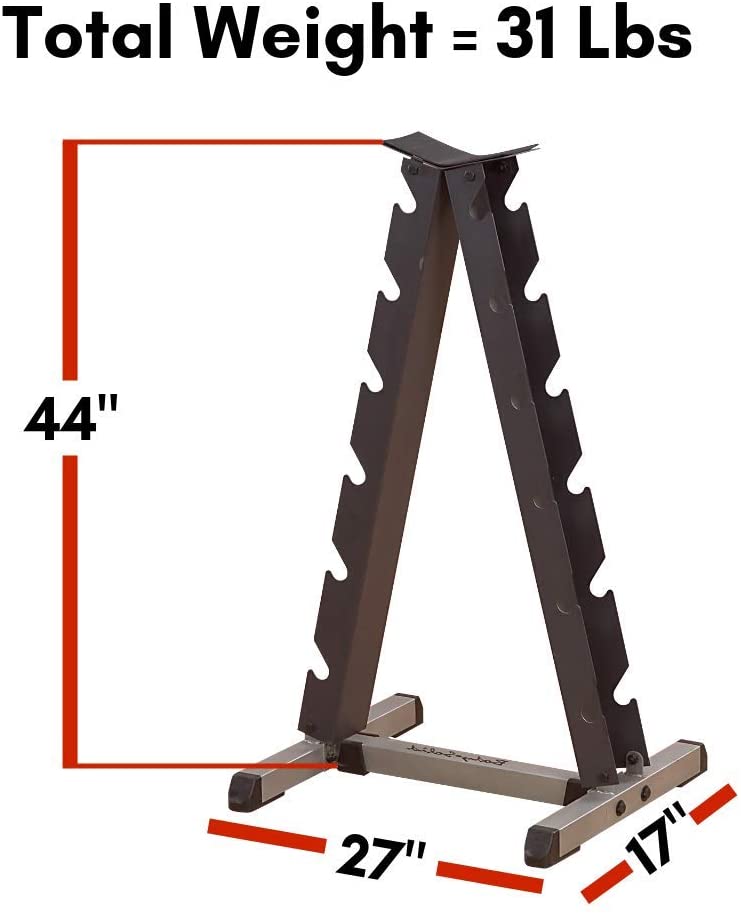 Body Solid Rack vertical 6 Pares de Mancuernas BS-GDR44