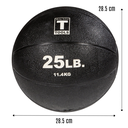 Body Solid Balón medicinal 25 LB/Pelota de azote/Medicine Ball BS-BSTMB25