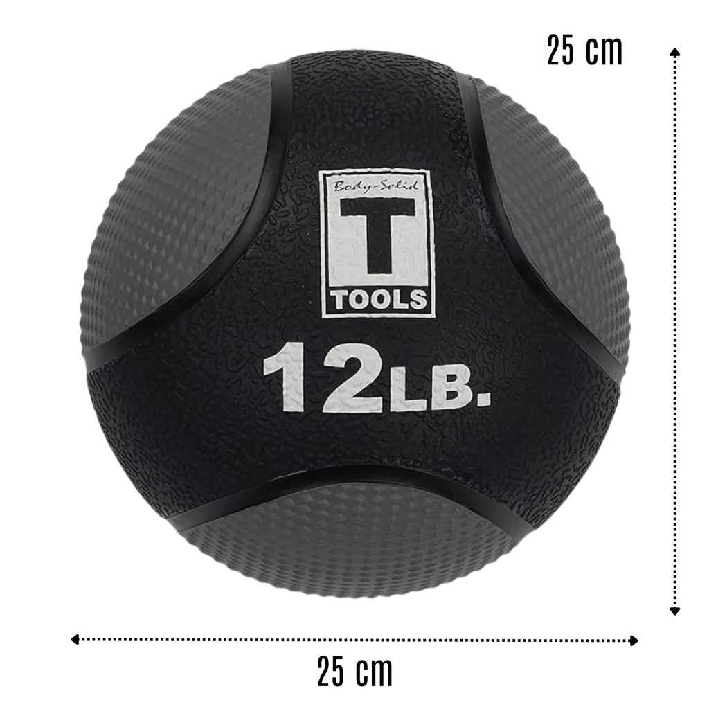 Body Solid Balón medicinal 12 LB / Pelota de azote / Medicine Ball BS-BSTMB12