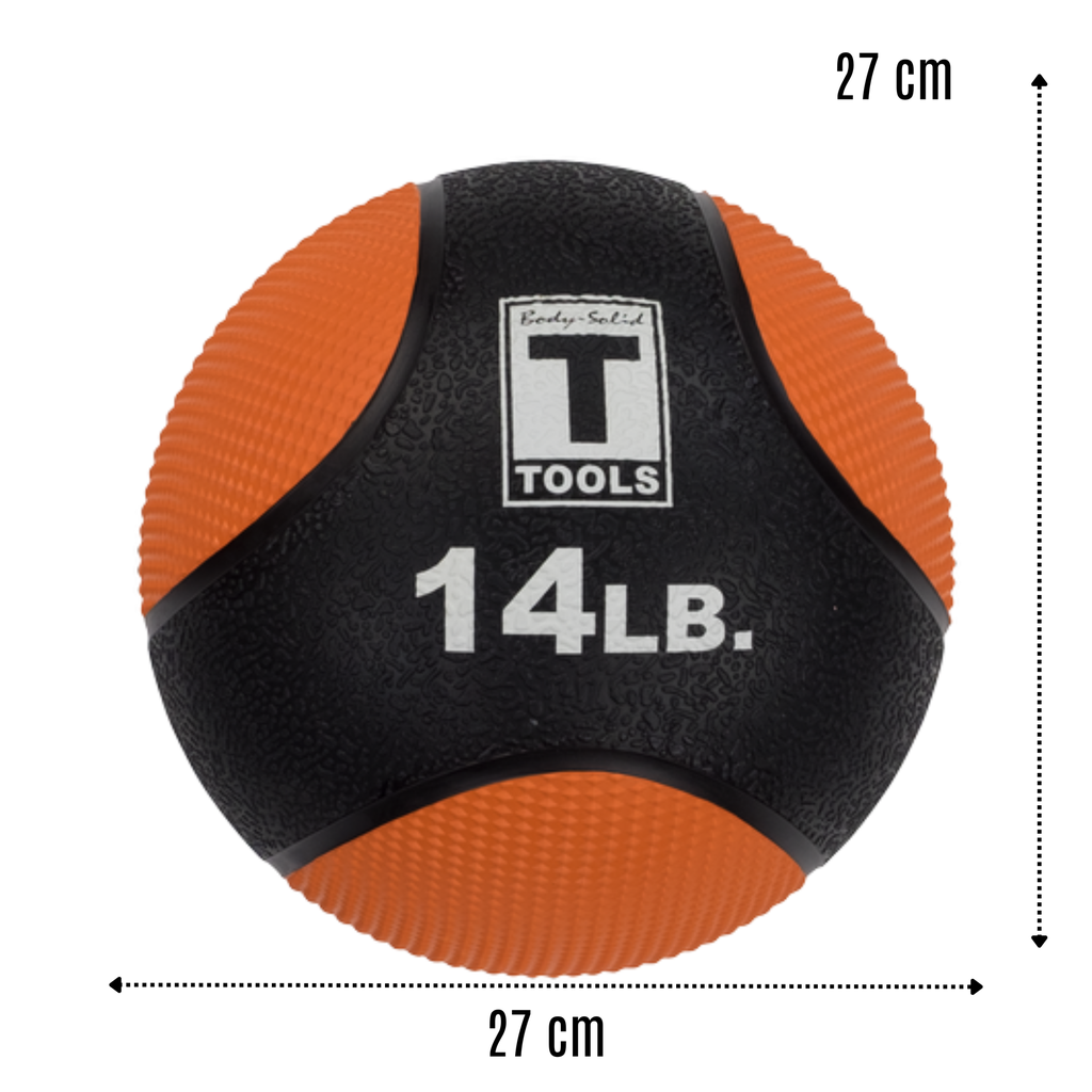 Body Solid Balón medicinal 14 LB / Pelota de azote / Medicine Ball BS-BSTMB14