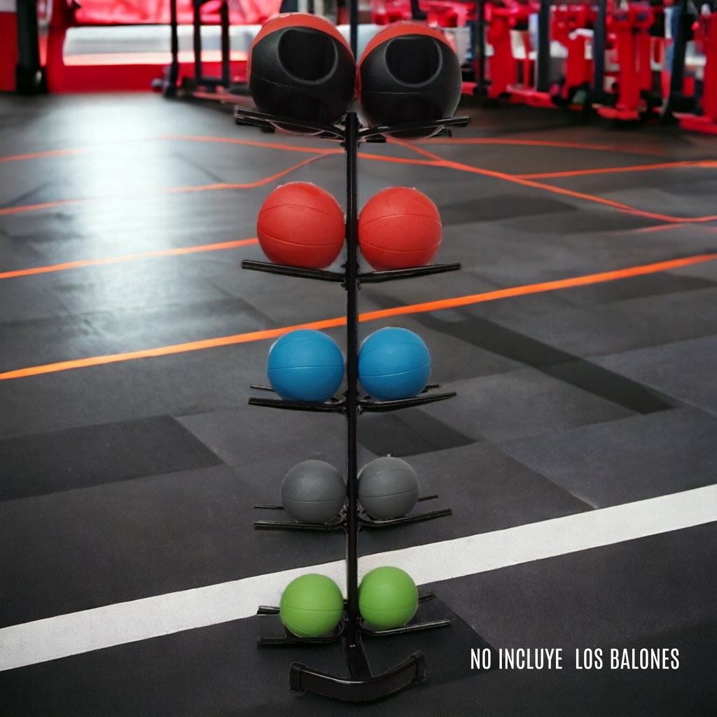 Infinité Rack Para Balones Medicinales 10 Espacios/ Medicine Ball Rack For 10 Pcs  IF-PRK570