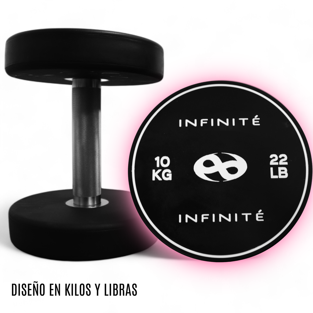 Infinité Par de Mancuernas Redonda Uretano 10 Kg/ Pair Dumbbell Round 22 LB IF-MU10