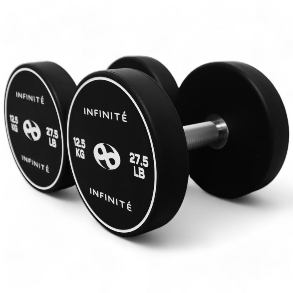 Infinité Par de Mancuernas Redonda Uretano 12.5 Kg/ Pair Dumbbell Round 27.5 LB IF-MU12