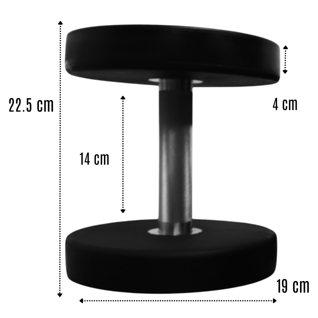 Infinité Par de Mancuernas Redonda Uretano 12.5 Kg/ Pair Dumbbell Round 27.5 LB IF-MU12