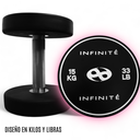 Infinité Par de Mancuernas Redonda Uretano 15 Kg/ Pair Dumbbell Round 33 LB IF-MU15