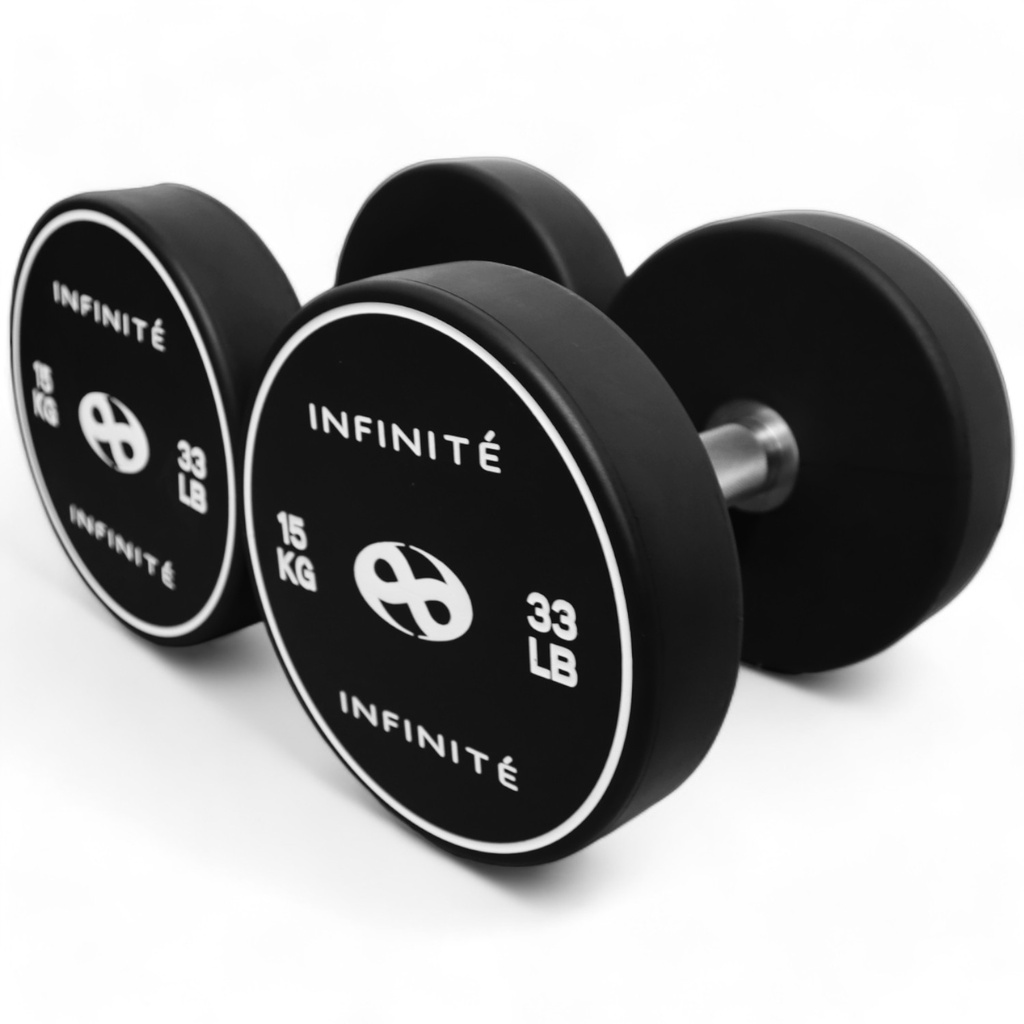 Infinité Par de Mancuernas Redonda Uretano 15 Kg/ Pair Dumbbell Round 33 LB IF-MU15