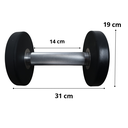 Infinité Par de Mancuernas de Uretano 30 Kg / Pair Dumbbell Round 66 Lb IF-MU30