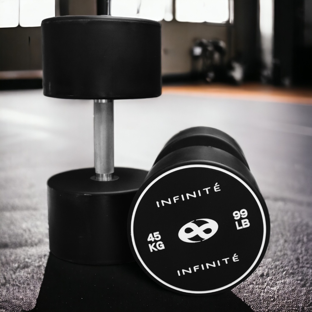 Infinité Par de Mancuernas Redonda Uretano 45 Kg/ Pair Dumbbell Round 99 LB IF-MU45