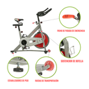 Sunny Health & Fitness Fitness Pro II Bicicleta Interior de Ciclismo con Transmisión de Correa  SF-B1995