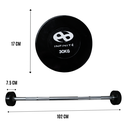 Infinité Barra Recta de Uretano Peso integrado 30 Kg / Barbell Straight IF-BRU30