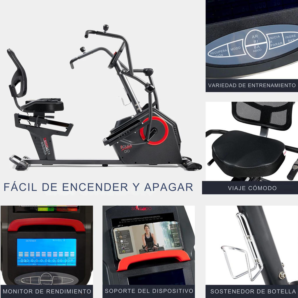Entrenador elíptico reclinado inteligente SF-RBE4886SMART
