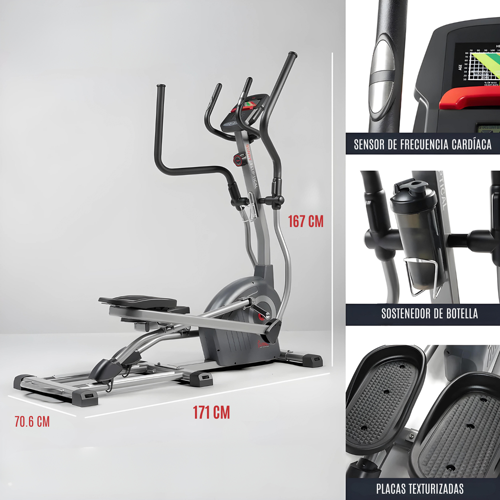 Sunny health & fitness Bicicleta elíptica Elite Interactive Series SF-E320048