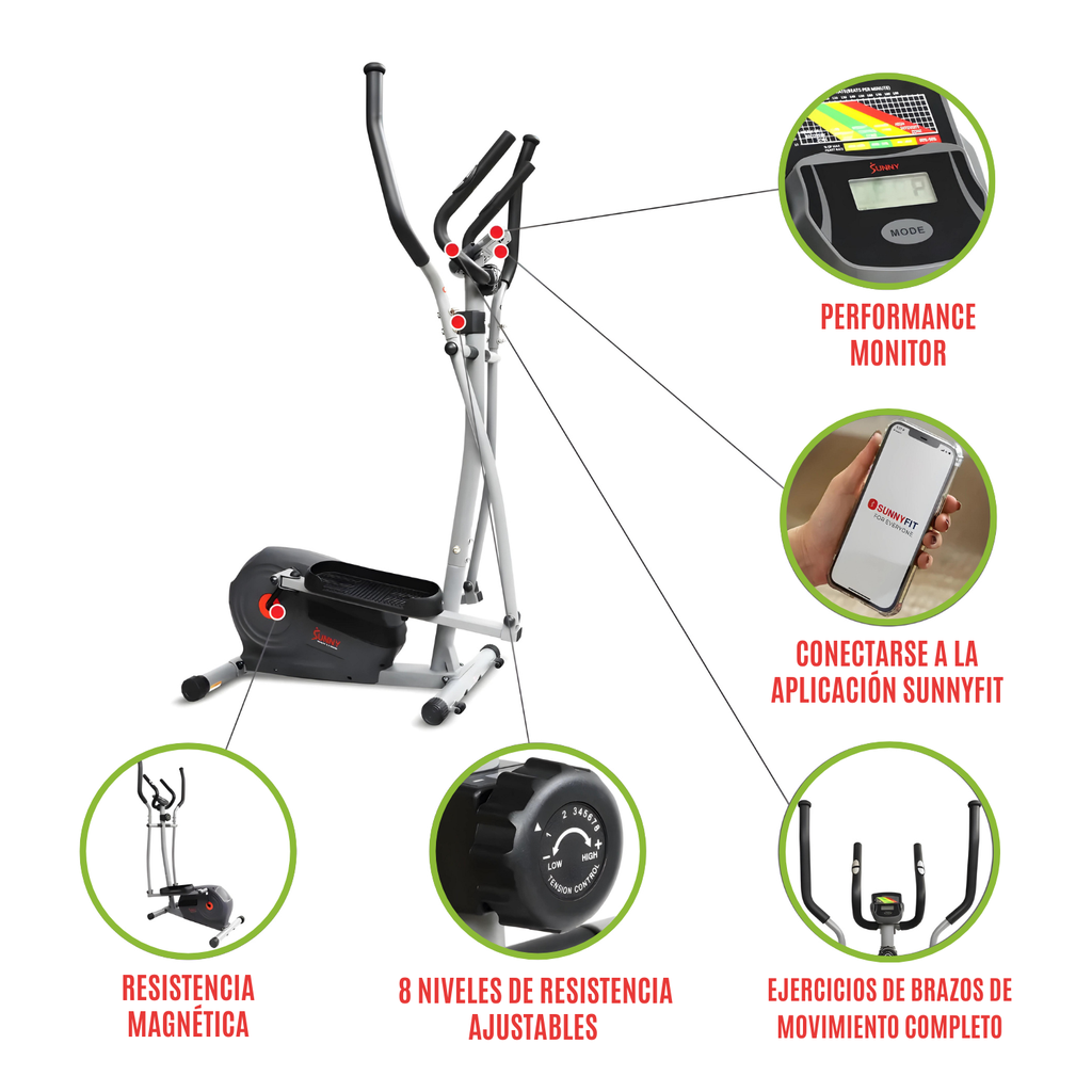 Sunny health & fitness Elíptica magnética inteligente SF-E322902