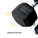 Bodytone Mancuernas de goma Hexagonales 5kg(par)