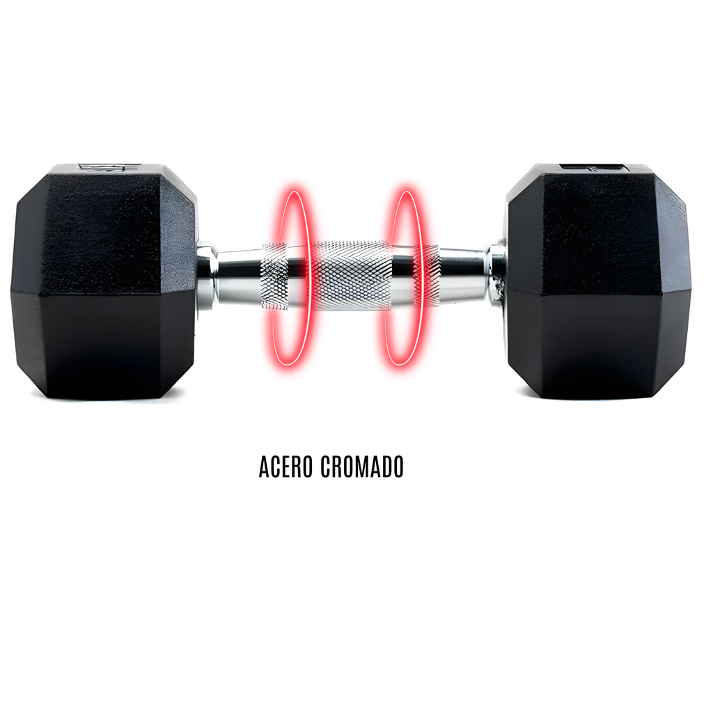 Bodytone Mancuernas de goma Hexagonales 5kg(par)
