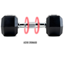 Bodytone Mancuernas de goma Hexagonales 5kg(par)