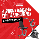 Sunny Health & Fitness Elíptica y bicicleta elíptica reclinada SF-RBE420035