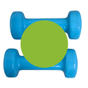 Bodytone Mancuernas de vinilo/ Vinyl dumbbell 1KG (par) BT-V1