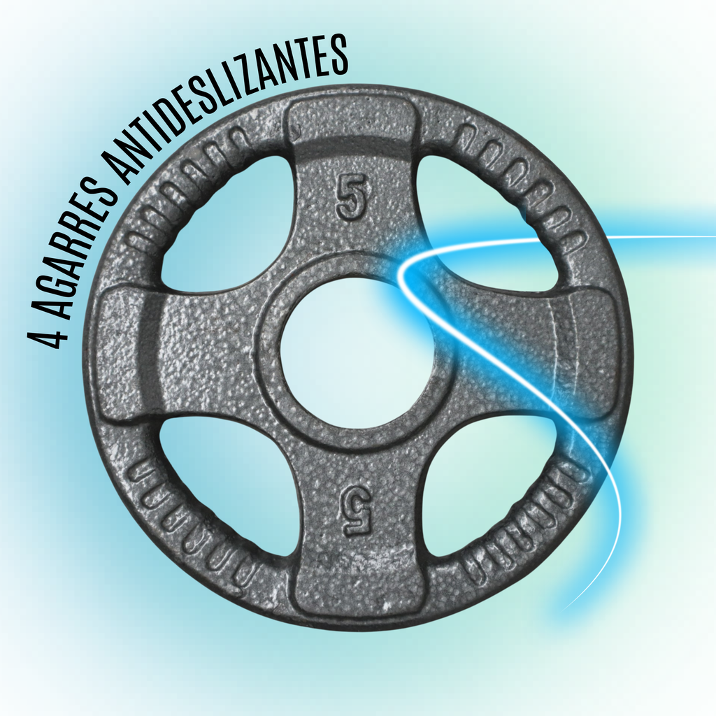 INTEK Disco gris // Gray 5 lb Steel Olympic Plate RSO-005