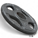INTEK Disco gris // Gray 5 lb Steel Olympic Plate RSO-005