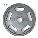 INTEK Disco gris // Gray 25 lb Steel Olympic Plate RSO-025