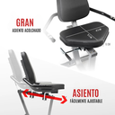 SUNNY HEALTH & FITNESS Bicicleta reclinada interactiva de alto rendimiento SF-RB420032