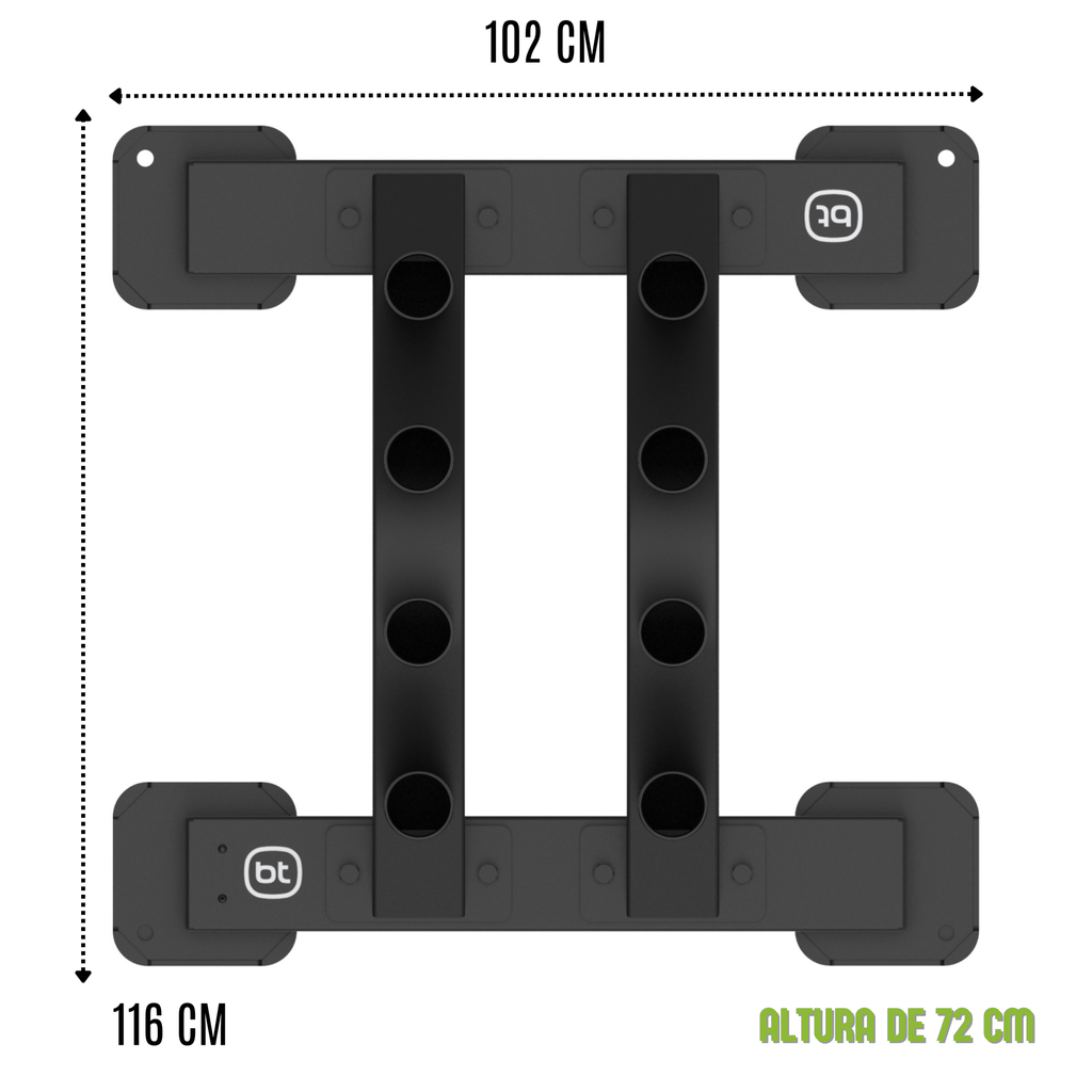 Bodytone Soporte para barras vertical BT-FR05