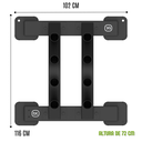 Bodytone Soporte para barras vertical BT-FR05
