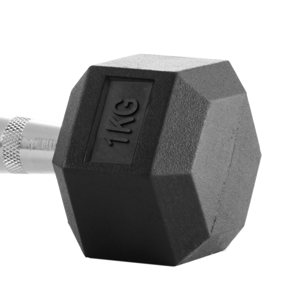 Bodytone Par de Mancuernas de goma Hexagonales 1kg