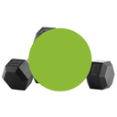 Bodytone Par de Mancuernas de goma Hexagonales 1kg BT-H1