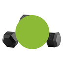 Bodytone mancuernas de goma hexagonales 4kg (par)