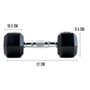 Bodytone Mancuernas de goma Hexagonales 5kg (par) BT-H5