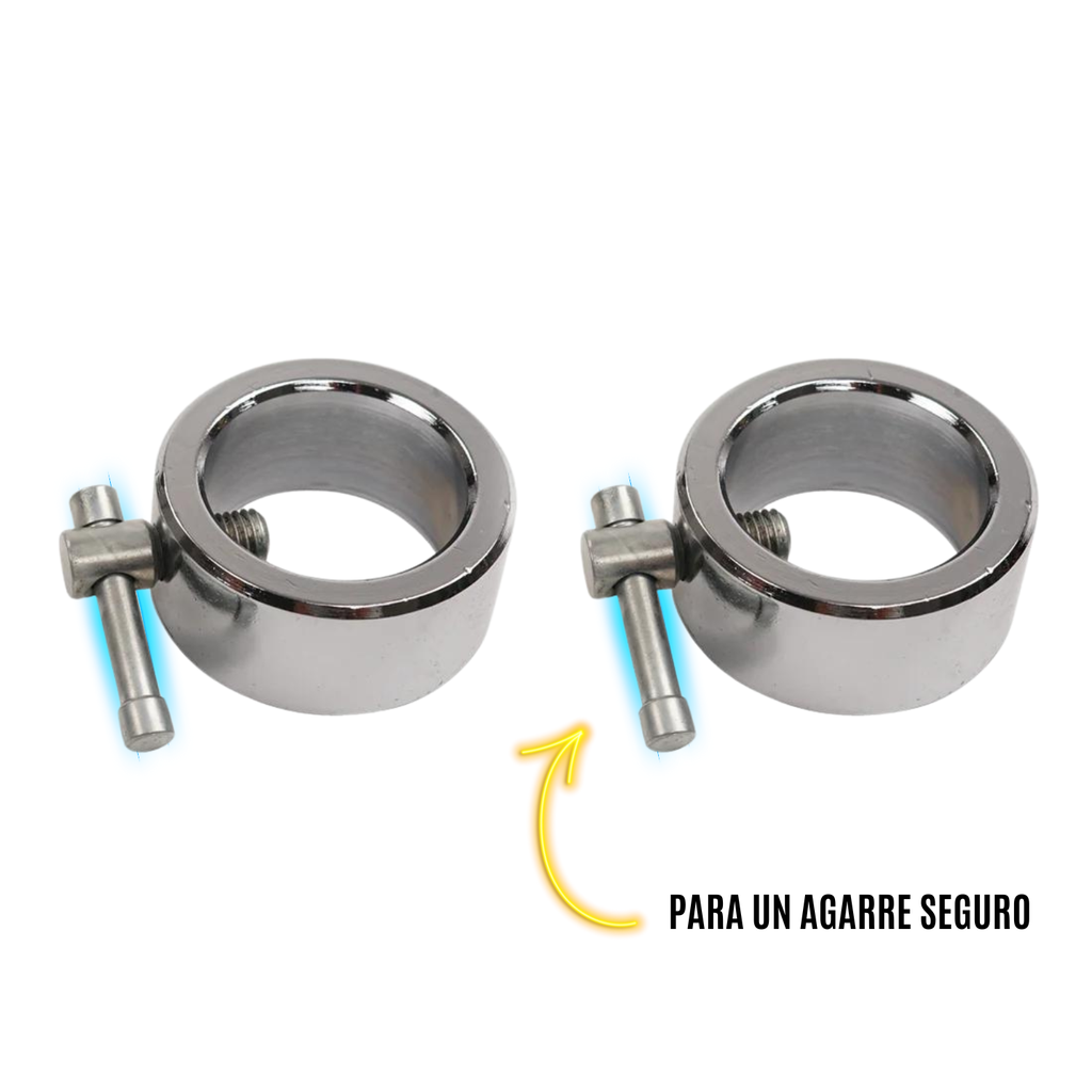 Sunny Health & Fitness Barra curva olímpica de 47" Con collares de aro / 47" Olympic Curl Bar with Ring Collars SF-OB-47