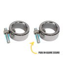 Sunny Health & Fitness Barra curva olímpica de 47" Con collares de aro / 47" Olympic Curl Bar with Ring Collars SF-OB-47