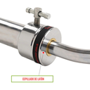Sunny Health & Fitness Barra curva olímpica de 47" Con collares de aro / 47" Olympic Curl Bar with Ring Collars SF-OB-47