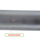 Sunny Health & Fitness Barra curva olímpica de 47" Con collares de aro / 47" Olympic Curl Bar with Ring Collars SF-OB-47