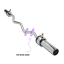 Sunny Health & Fitness Barra curva olímpica de 47" Con collares de aro / 47" Olympic Curl Bar with Ring Collars SF-OB-47