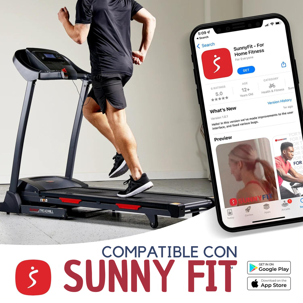 [SF-T7705SMART] SUNNY HEALTH& FITNESS TREADMIL
