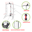SUNNY HEALTH & FITNESS SISTEMA DE POLEA PARA JALONES AL PECHO SF-XF9927