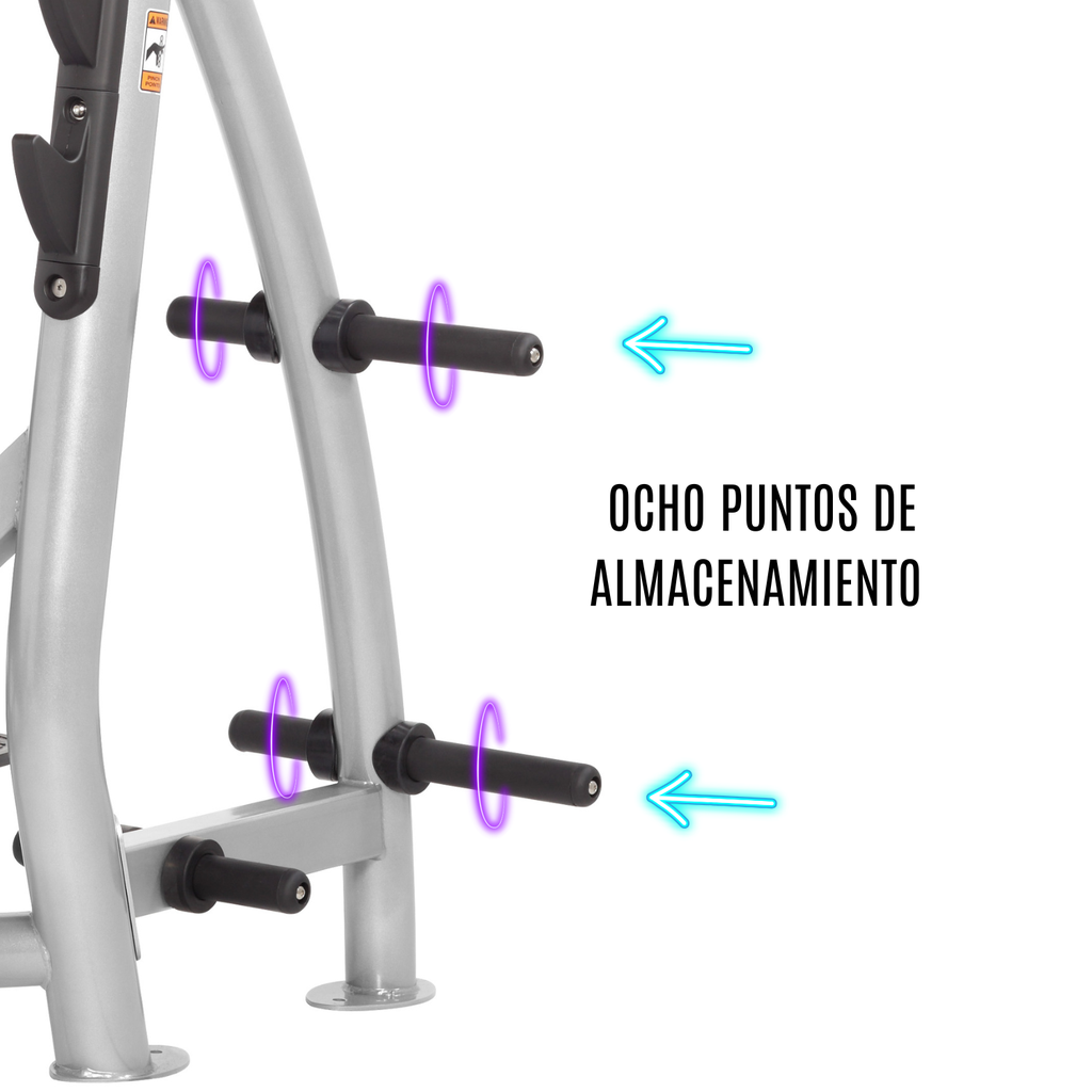 Hoist Banco inclinado olímpico con almacenamiento// olympic bench-incline CF-3172A