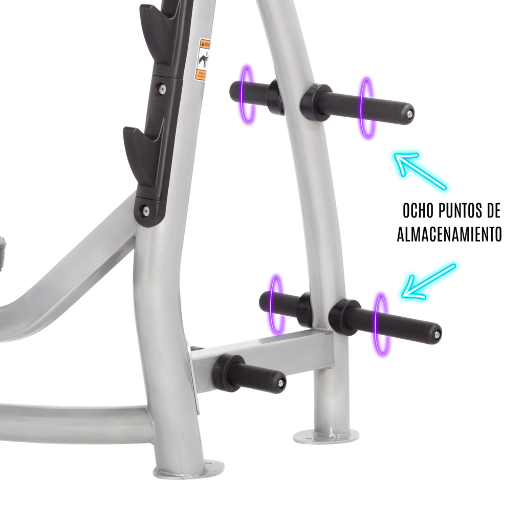 Hoist Banco plano olímpico con espacio de almacenamiento// Olympic bench-flat CF-3170